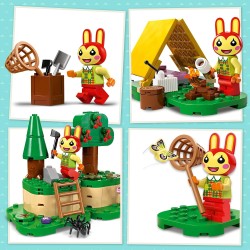 LEGO Animal Crossing - Bonny in Campeggio, con Coniglietto Giocattolo e Tenda da Costruire dalla Serie di Videogiochi, 77047