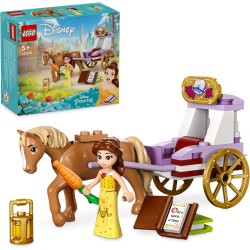 LEGO - Disney Princess La Carrozza dei Cavalli di Belle, da 5 Anni con Mini Bambolina e Cavallo, dal Film La Bella e la Bestia, 