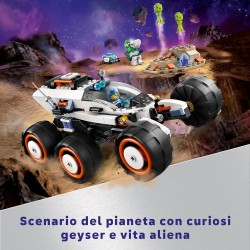 LEGO - City Rover Esploratore Spaziale e Vita Aliena, da 6 Anni con 2 Minifigure di Astronauti, Robot e Action Figure di 2 Alien