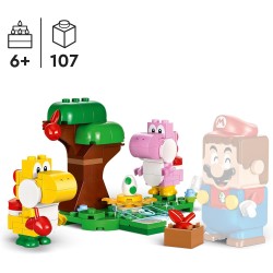 LEGO - Super Mario Pack di Espansione Yoshi nella Foresta Fuovolosa, con 2 Personaggi, Regalo per Gamer, da Collezione da Abbina
