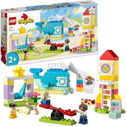 LEGO - DUPLO Il Parco Giochi dei Sogni, con Balena e Razzo da Costruire, Aiuta a Imparare Lettere, Numeri e Colori con i Mattonc