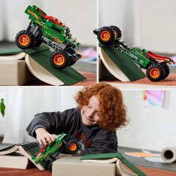 LEGO - Technic Monster Jam Dragon, Set Monster Truck 2 in 1 con Pull-Back, Auto Offroad e Macchina Giocattolo Buggy, 42149