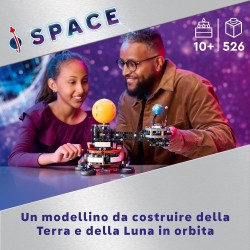 LEGO - Technic Pianeta Terra e Luna in Orbita, Giochi Spaziali , Sistema Solare Giocattolo da Costruire con Pianeti, Sole e Funz