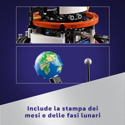 LEGO - Technic Pianeta Terra e Luna in Orbita, Giochi Spaziali , Sistema Solare Giocattolo da Costruire con Pianeti, Sole e Funz