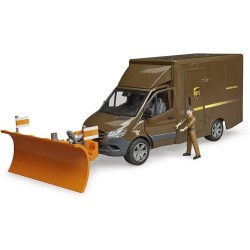 Bruder - Mercedes Sprinter UPS Con personaggio e transpallet 02678