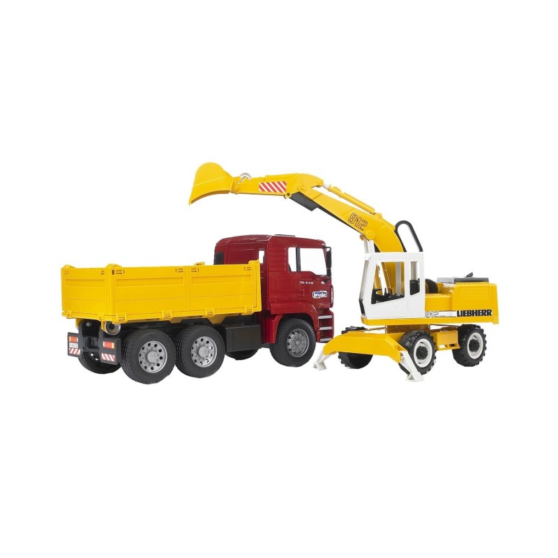 BRUDER 02751 - Man Tga Camion C/scavatrice Liebherr2751