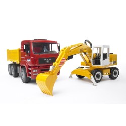 BRUDER 02751 - Man Tga Camion C/scavatrice Liebherr2751