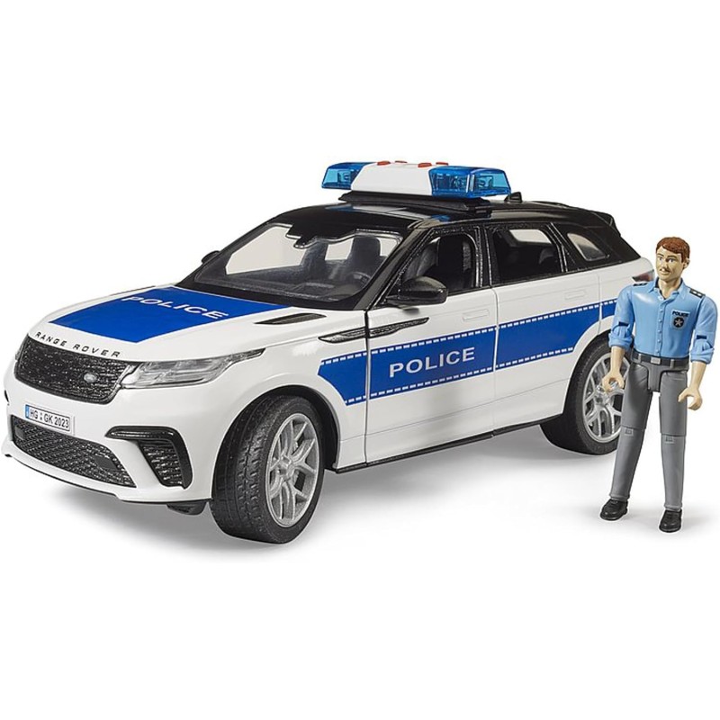 BRUDER 02890 - Range Rover Velar Veicolo della polizia con figura, luci e suoni