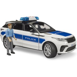 BRUDER 02890 - Range Rover Velar Veicolo della polizia con figura, luci e suoni