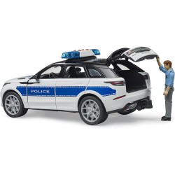 BRUDER 02890 - Range Rover Velar Veicolo della polizia con figura, luci e suoni