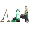 BRUDER 62103 - Bworld Giardiniere con Tosaerba ed Attrezzi