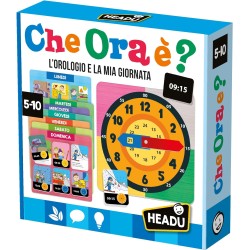 Headu - Che Ora Ãˆ New Version Lâ€™Orologio e la Mia Giornata, Gioco Educativo per Bambini 5-10 Anni, IT57588