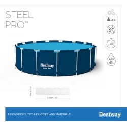 Bestway 56679 Power Steel Pro 305x76cm con Pompa di Filtrazione