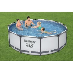 Bestway 56418 Power Steel Pro MAX 366x100cm con Pompa di Filtraggio e Scaletta