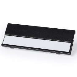 Badge Clip Portanome In Alluminio7x2,5cm Colore Nero