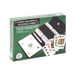 Gioco Poker 2 Mazzi Da 54 Carte con Astuccio