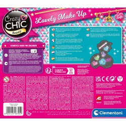 Clementoni - Trousse Trucchi Bambina Crazy Chic - Lovely Make Up: Fox, Set Cosmetici Bambina Sicuri e Anallergici, Smalto e Ombr