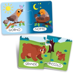 Clementoni - Sapientino Flashcards, I Contrari, Gioco Didattico Educativo con Tessere Illustrate da Accoppiare, per Bambini 2 An