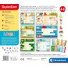Clementoni - Sapientino Flashcards Logic, Lettere e Parole, Tessere Illustrate con Lettere Alfabeto per Cruciverba, Giochi Educa