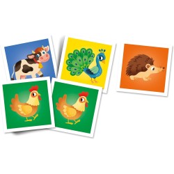 Clementoni - 18306 - Memo Farm Animals - Gioco Di Memoria E Associazione, Carte Da Accoppiare, Gioco Educativo Bambini 3 Anni
