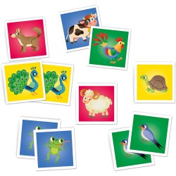 Clementoni - 18306 - Memo Farm Animals - Gioco Di Memoria E Associazione, Carte Da Accoppiare, Gioco Educativo Bambini 3 Anni