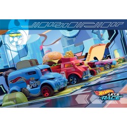Clementoni - Hot Wheels Supercolor Wheels-2x60 (Include 2 da 60 Pezzi) Bambini 4 Anni, Puzzle Cartoni Animati, 24816