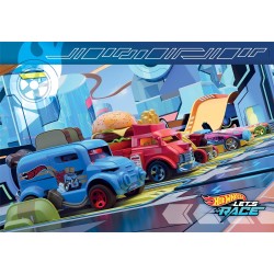 Clementoni - Hot Wheels Supercolor Wheels-2x60 (Include 2 da 60 Pezzi) Bambini 4 Anni, Puzzle Cartoni Animati, 24816