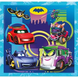 Clementoni - Batwheels Supercolor Puzzle-Batwheels-3x48 (Include 3 da 48 Pezzi) Bambini 5 Anni, Puzzle Cartoni Animati, 25307