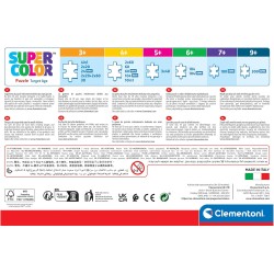 Clementoni - Hot Wheels Supercolor Wheels-3x48 (Include 3 da 48 Pezzi) Bambini 5 Anni, Puzzle Cartoni Animati, 25313