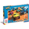 Clementoni - Hot Wheels Supercolor Wheels-104 Maxi Pezzi Bambini 4 Anni, Puzzle Cartoni Animati, 25762