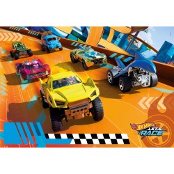 Clementoni - Hot Wheels Supercolor Wheels-104 Maxi Pezzi Bambini 4 Anni, Puzzle Cartoni Animati, 25762