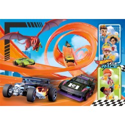 Clementoni - Hot Wheels Supercolor Wheels-104 Pezzi Bambini 6 Anni, Puzzle Cartoni Animati, 25776