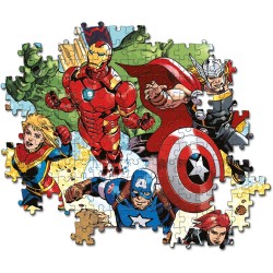 Clementoni - Supercolor Marvel The Avengers-300 Pezzi Bambini 9 Anni, Puzzle Supereroi, 21728