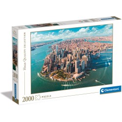 Clementoni - Collection-Lower Manhattan, City-2000 Pezzi, Puzzle New York, Orizzontale, Divertimento Per Adulti, 32080