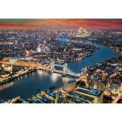Clementoni - Collection-London aerial view-2000 Pezzi-Puzzle, Orizzontale, Divertimento Per Adulti, 32082