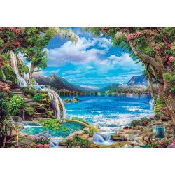 Clementoni - 32573 - High Quality Collection - Paradise On Earth - 2000 Pezzi - Puzzle Adulti, Made In Italy