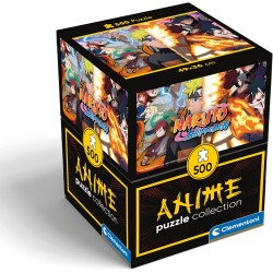 Clementoni - Naruto Shippuden Cube Shippuden-500 Pezzi, Orizzontale, Divertimento per Adulti, Puzzle Manga, Anime, 35516