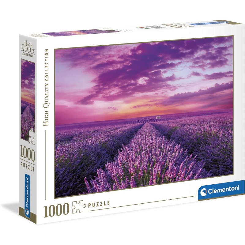 Clementoni - Campos de Lavanda 1000 pzs Does not apply Collection-Lavander Field-puzzle adulti 1000 pezzi, One size, 39606