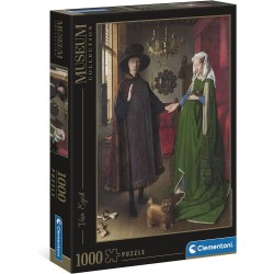 Clementoni - 39663 - Museum Collection - Van Eyck, The Arnolfini Portrait, Puzzle adulti 1000 pezzi, arte, puzzle quadri famosi,
