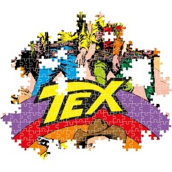 Clementoni - Tex Puzzle-Tex-1000 Pezzi, Puzzle Fumetti, Illustrazioni D Autore, Verticale, Divertimento per Adulti, 39841