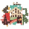 Clementoni - Style in The City Milano-1000 Pezzi, Puzzle CittÃ , Illustrazioni D Autore, Verticale, Divertimento per Adulti, 398