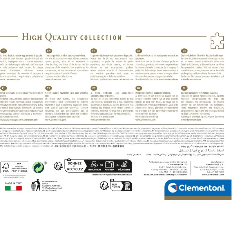 Clementoni Puzzle 1000 Teile High Quality Collection (Gebraucht) in Schwanden Sigrisw für CHF 8