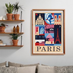 Clementoni - Style in The City Paris-1000 Pezzi, Puzzle CittÃ , Illustrazioni D Autore, Verticale, Divertimento per Adulti, 3984