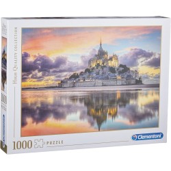 Clementoni - Le Magnifique Mont Saint-Michel Puzzle, 1000 Pezzi, Multicolore, 39367