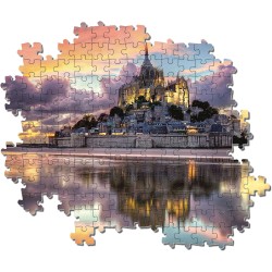 Clementoni - Le Magnifique Mont Saint-Michel Puzzle, 1000 Pezzi, Multicolore, 39367