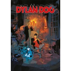 Clementoni - Dylan Dog Dog-1000 Pezzi, Puzzle Fumetti, Illustrazioni D Autore, Verticale, Divertimento per Adulti, 39817