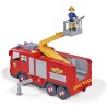 Simba - Sam il pompiere Camion Jupiter Pro, 3 anni, cm 31, con luci e suoni, scala girevole e pieghevole, personaggi di Sam e ca