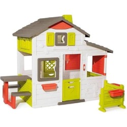 Smoby - Neo Friends House - Casetta Da Giardino per Bambini Personalizzabile con Accessori Smoby, Campanello Incluso, EtÃ  +3 An