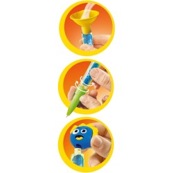 Clementoni - Idea-Create Your Penso: Monster-Gioco Creativo per Realizzare Colorate, Laboratorio, Penne Personalizzabili per Bam