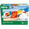 BRIO World - Treno Spazzaneve, Treni, Vagoni, Veicoli, 4 Pezzi, EtÃ  Raccomandata 3+, 33606